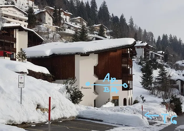 Primavera - 2.5 Zimmerwohnung, 52qm, Max 4 Pers, Schwimmbad/sauna Flims